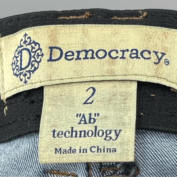 Democracy 'Ab'Solution Lightly Distressed Slimming Stretch Skinny Jeans Size 2 - Picture 7 of 9